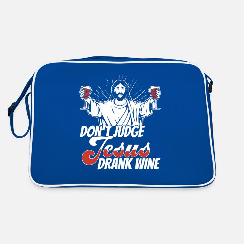 Wine Winemaker Jesus Retro Bag