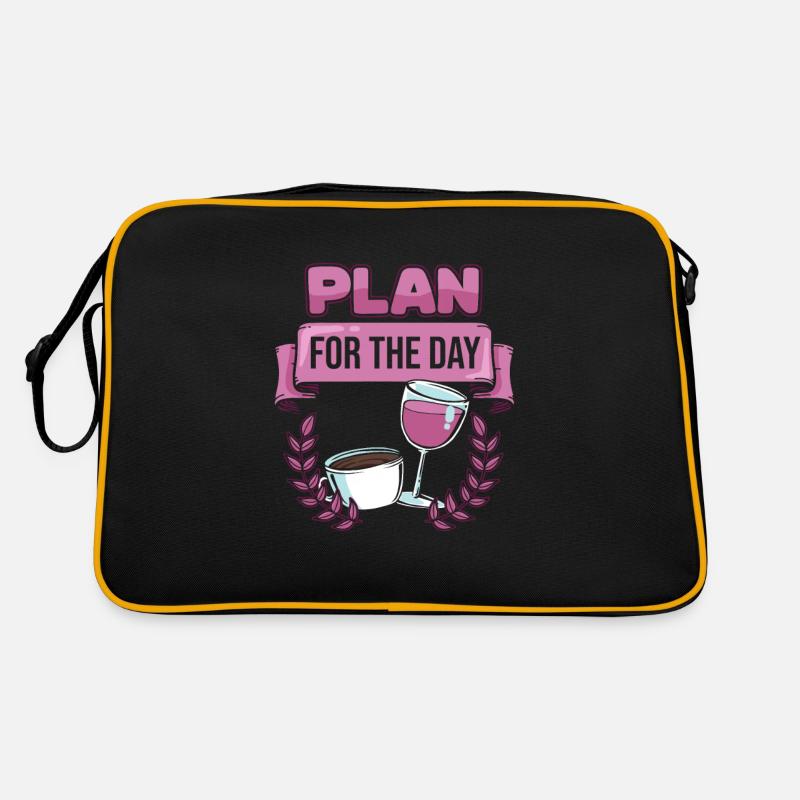 Kaffee Cafe Kaffeewein Plan For The Day Retro Tasche