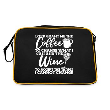 Coffee Cafe Coffee Wine - Retro Bag - black/gold - Back