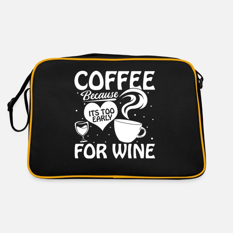 Kaffee Cafe Wein Kaffeewein Retro Tasche
