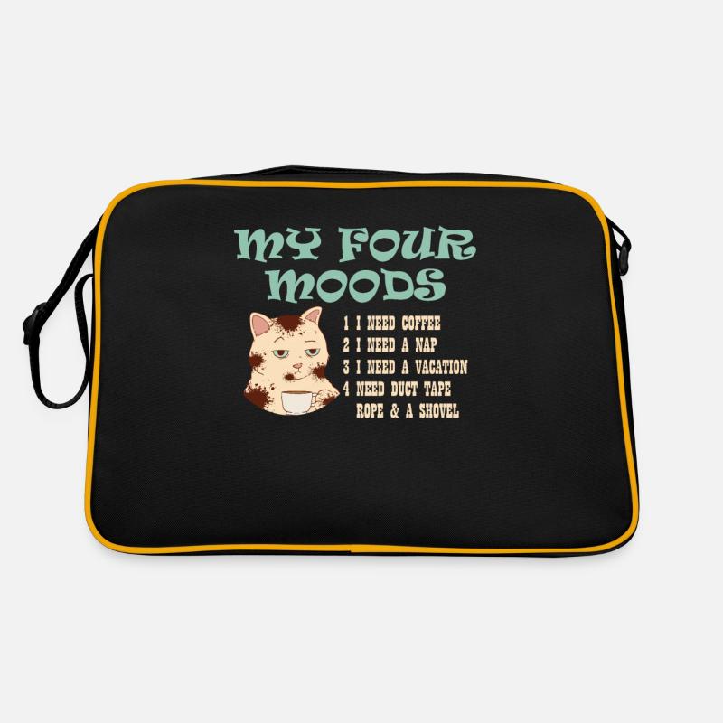 Kaffee Cafe Katze Retro Tasche