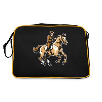 Sports équestres équestres à cheval - Sac Retro - noir/or - Dos