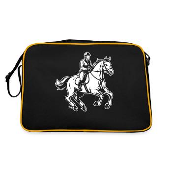 Sports équestres équestres à cheval - Sac Retro - noir/or - Dos