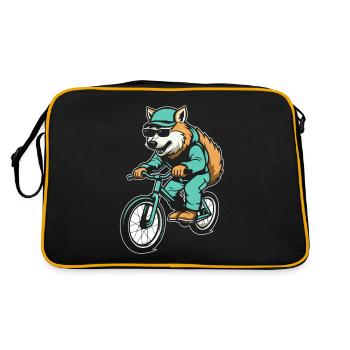Wolf Cyclisme - Sac Retro - noir/or - Dos