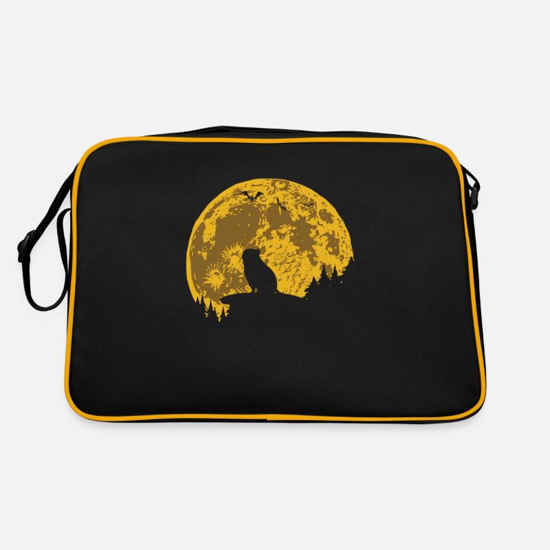 Cochon d'Inde Cochon d'Inde Lune - Sac Retro - noir/or