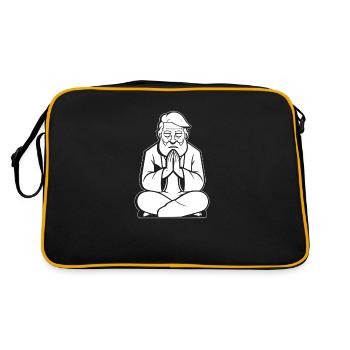 Christ Christentum - Retro Tasche - Schwarz/Gold - Hinten
