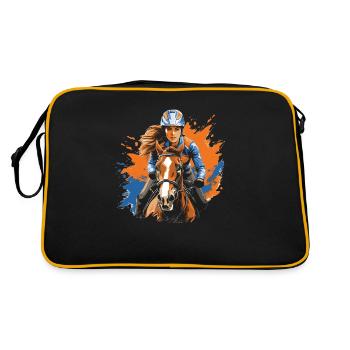 Sports équestres équestres à cheval - Sac Retro - noir/or - Dos