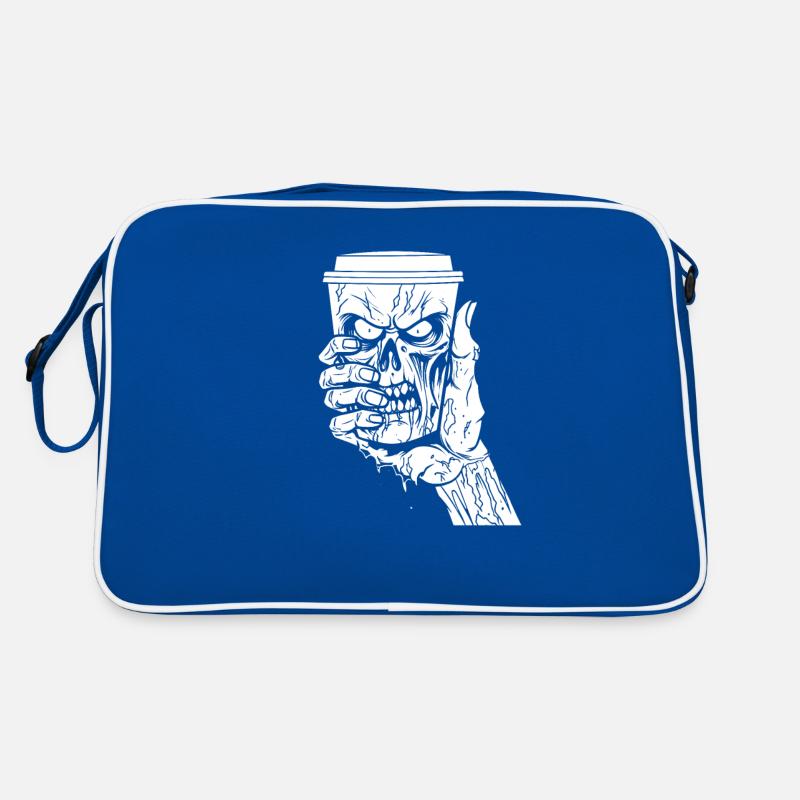 Kaffee Cafe Halloween Zombie Hand Retro Tasche