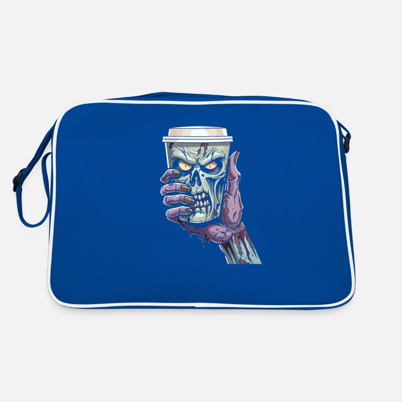 Kaffee Cafe Halloween Zombie Hand Retro Tasche