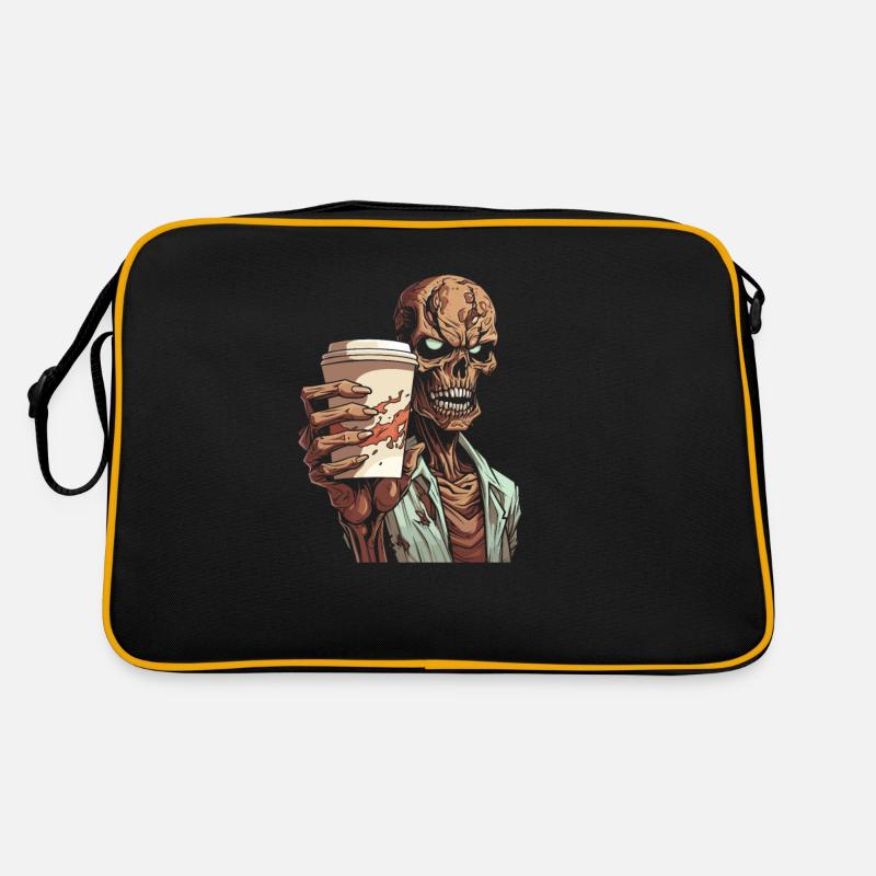 Coffee Cafe Halloween Zombie Hand Retro Bag