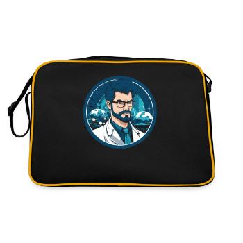 Data Science Data Analyst Cool - Retro Bag - black/gold - Back