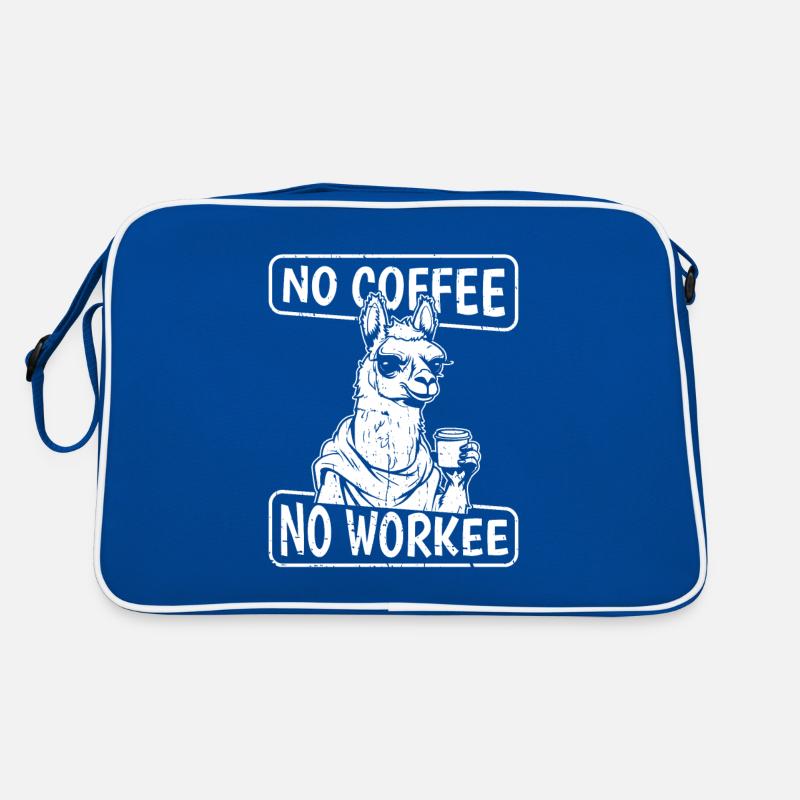Kaffee Cafe Lama Pas De Café Pas de Workee Sac Retro