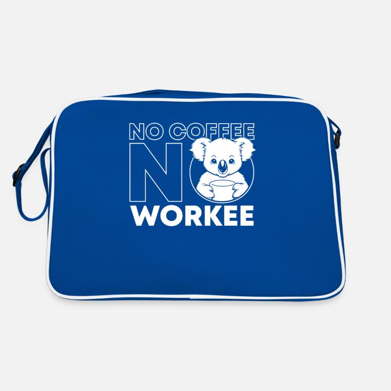Café Café Koala Bear Pas de café Pas de Workee Sac Retro