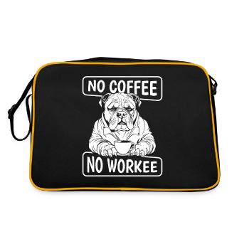 Café Café Chien Tyran Américain - Sac Retro - noir/or - Dos
