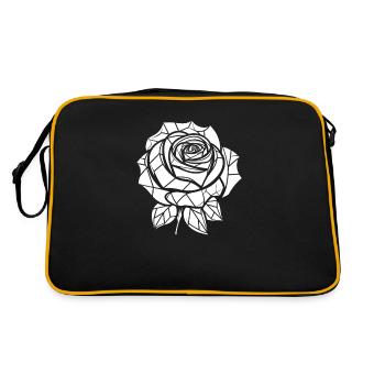 Rose rouge Goth - Sac Retro - noir/or - Dos