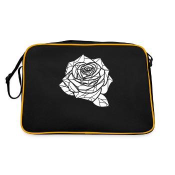Rose rouge Goth - Sac Retro - noir/or - Dos