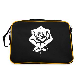 Rose rouge Goth - Sac Retro - noir/or - Dos