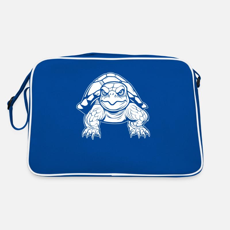 Schildkröte Wütend Retro Tasche