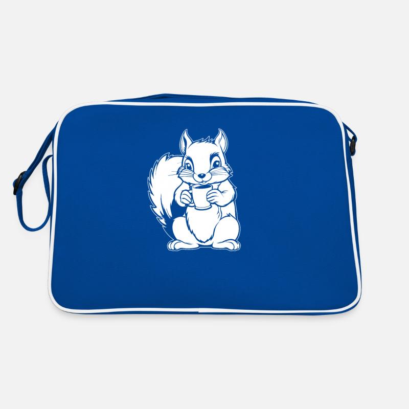 Eichhörnchen Kaffee Retro Tasche