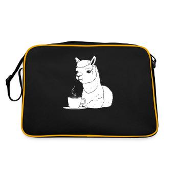 Café d’alpaga - Sac Retro - noir/or - Dos