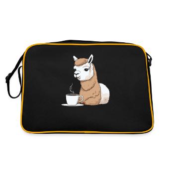 Café d’alpaga - Sac Retro - noir/or - Dos