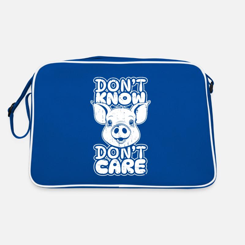 Cochon Éleveur De Cochon Drôle Ne Sais Pas Ne Pas Se Soucier Sac Retro