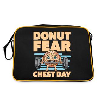 Donut Fitness Funny Donut Gym - Sac Retro - noir/or - Dos