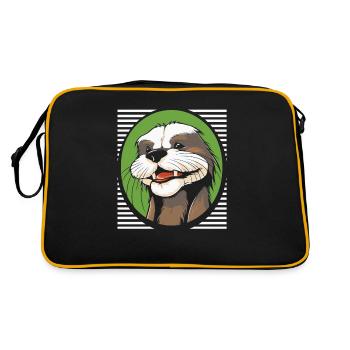 Honey Badger Ratel - Retro Bag - black/gold - Back