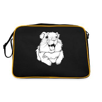 Cochon d’Inde Cochon d’Inde souriant - Sac Retro - noir/or - Dos
