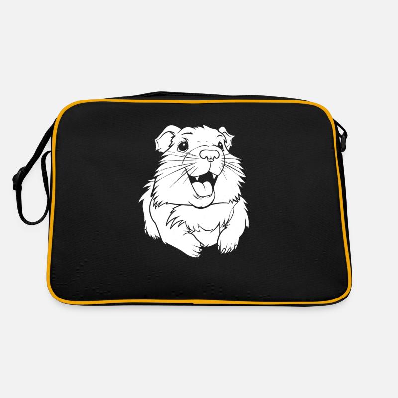 Guinea Pig Guinea Pig Smiling Retro Bag