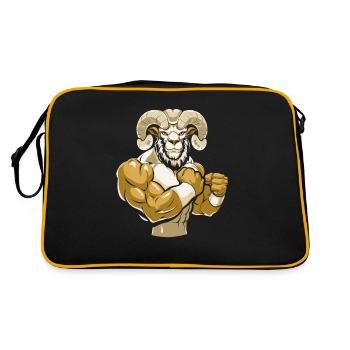 Moutons de remise en forme - Sac Retro - noir/or - Dos
