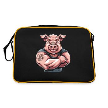 Cochon Cochon Fermier Maman J’Aime Maman - Sac Retro - noir/or - Dos