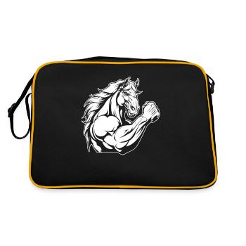 Cheval de fitness - Sac Retro - noir/or - Dos