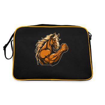 Cheval de fitness - Sac Retro - noir/or - Dos