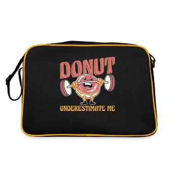 Donut Fitness Donut Gym - Sac Retro - noir/or - Dos