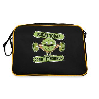 Donut Fitness Donut Gym - Sac Retro - noir/or - Dos