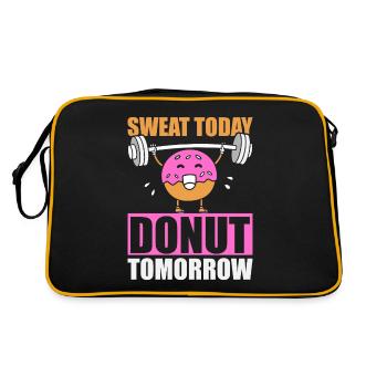 Donut Fitness Donut Gym - Sac Retro - noir/or - Dos