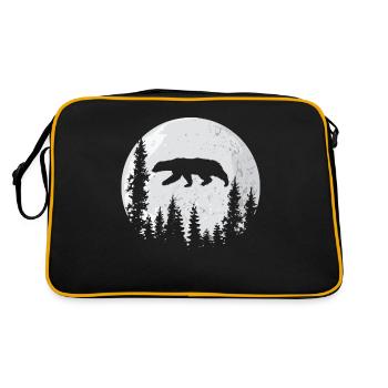 Honey Badger Ratel Moon - Retro Bag - black/gold - Back