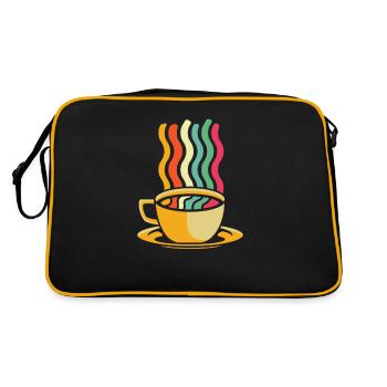 Coffee Cafe - Retro Bag - black/gold - Back