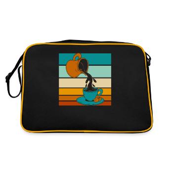 Coffee Cafe - Retro Bag - black/gold - Back
