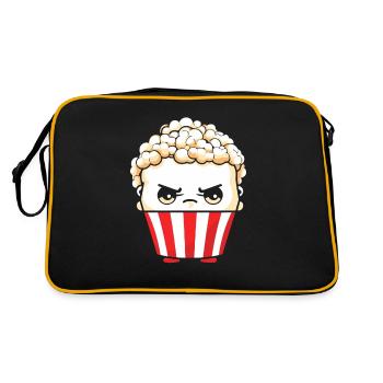 Maïs soufflé Kawaii - Sac Retro - noir/or - Dos
