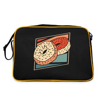 Beignet - Sac Retro - noir/or - Dos
