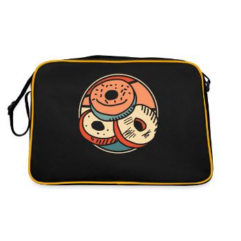 Beignet - Sac Retro - noir/or - Dos