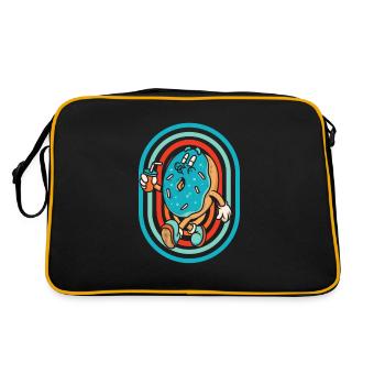Beignet - Sac Retro - noir/or - Dos