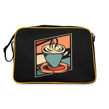 Coffee Cafe - Retro Bag - black/gold - Back