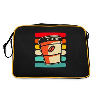 Coffee Cafe - Retro Bag - black/gold - Back