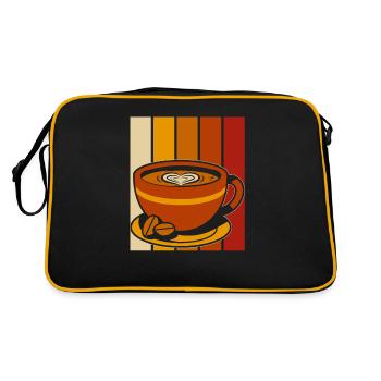 Coffee Cafe - Retro Bag - black/gold - Back