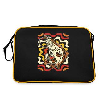 Pêche à la ligne - Sac Retro - noir/or - Dos