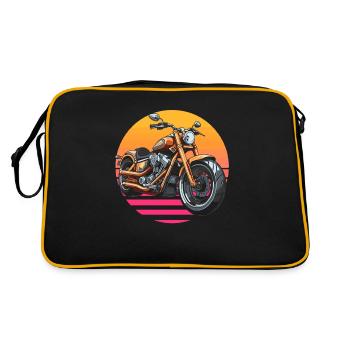 Moto Motard Motard - Sac Retro - noir/or - Dos