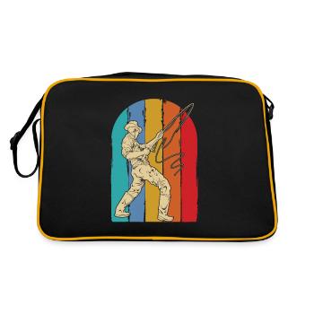 Pêche à la ligne - Sac Retro - noir/or - Dos